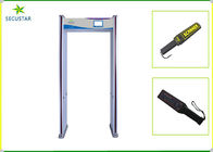 Walk Through Security Metal Detectors White Color LCD Display For Hotels supplier