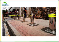 IP 68 Protection Class Automatic Rising Bollards With Hydraulic / Air Pump Drive supplier