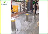 Intelligent Hydraulic Automatic Rising Bollards 304 Staineless Steel With Led Flashing supplier