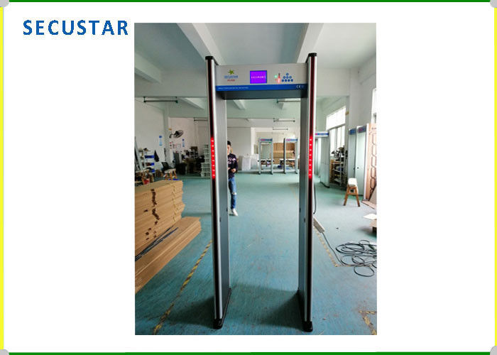 LCD Screen Walk Through Metal Detector , Walk Through Security Gate For Court supplier