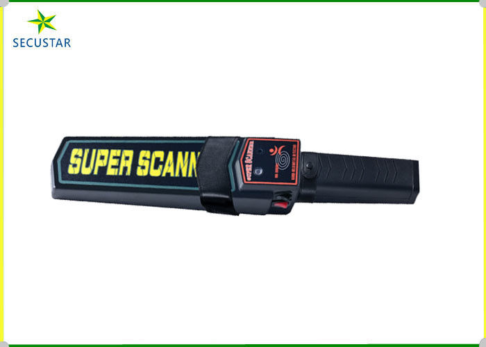 Vibration / Sound Alarm Hand Held Metal Detector Self Alibration With Belt / Charger supplier