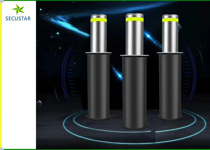 Intelligent Hydraulic Automatic Rising Bollards 304 Staineless Steel With Led Flashing supplier