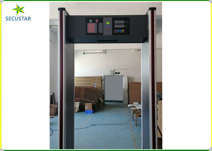 Infrared Sensor Metal Walk Through Gate 18 Detection Zones Alarm In Hospital Entry supplier