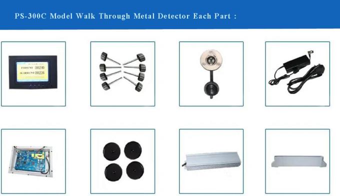Anti - Interference Metal Detector Door Frame , Airport Metal Scanners 1